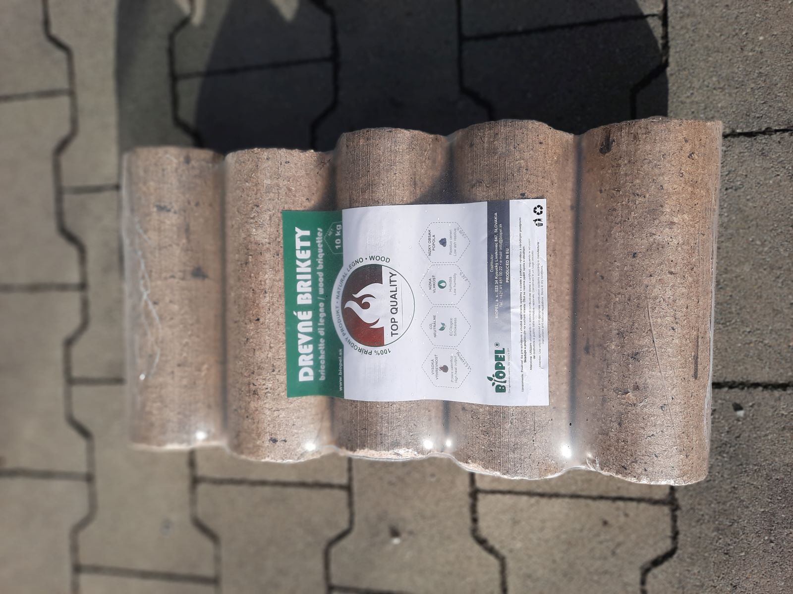 brikety valec 10kg BIOPEL